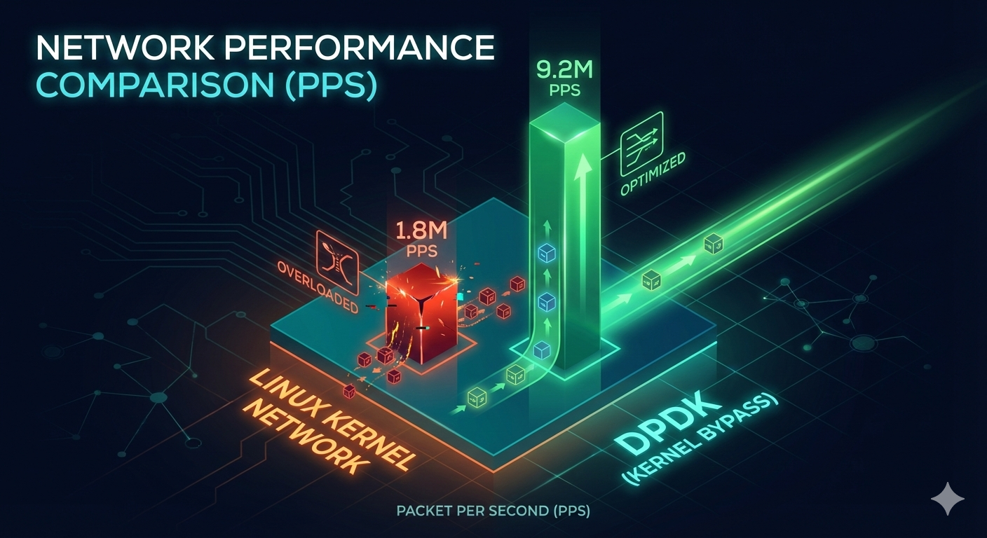 DPDK vs 内核网络性能基准测试