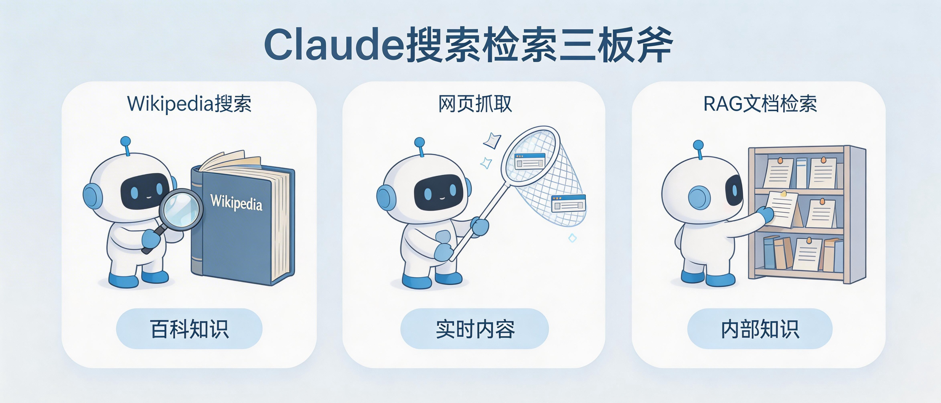 Claude搜索检索三板斧：Wikipedia搜索、网页抓取、RAG文档检索