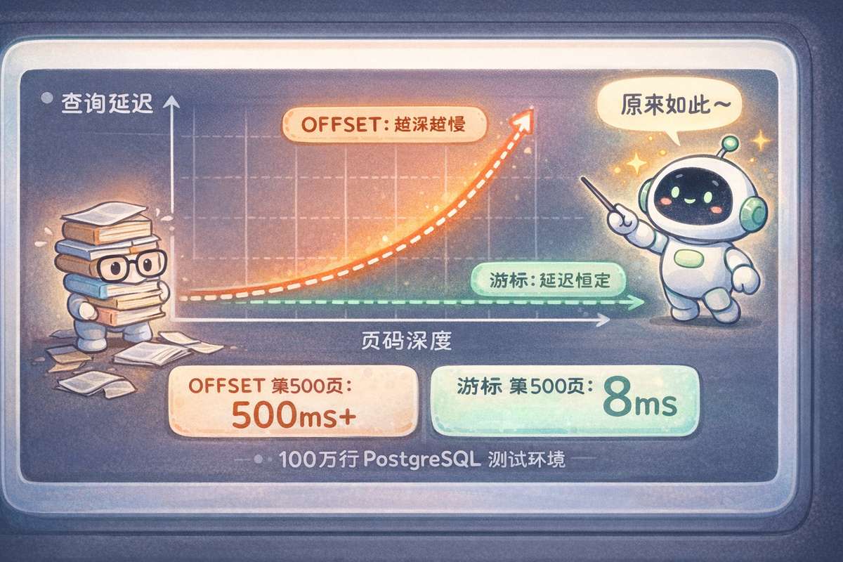 图书馆找书法类比:OFFSET vs 游标分页