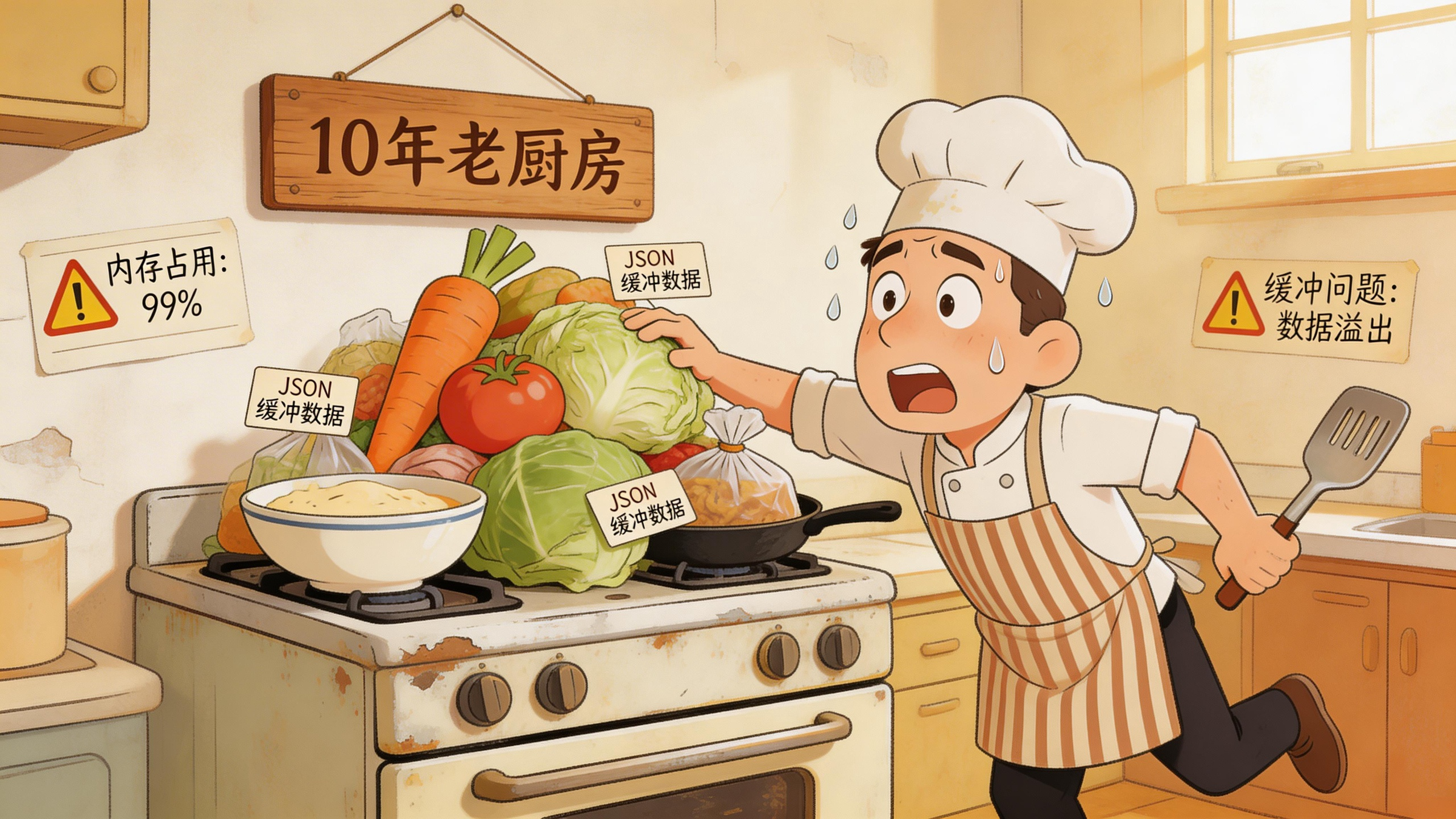 JSON v1 的槽点：像一个老旧的厨房