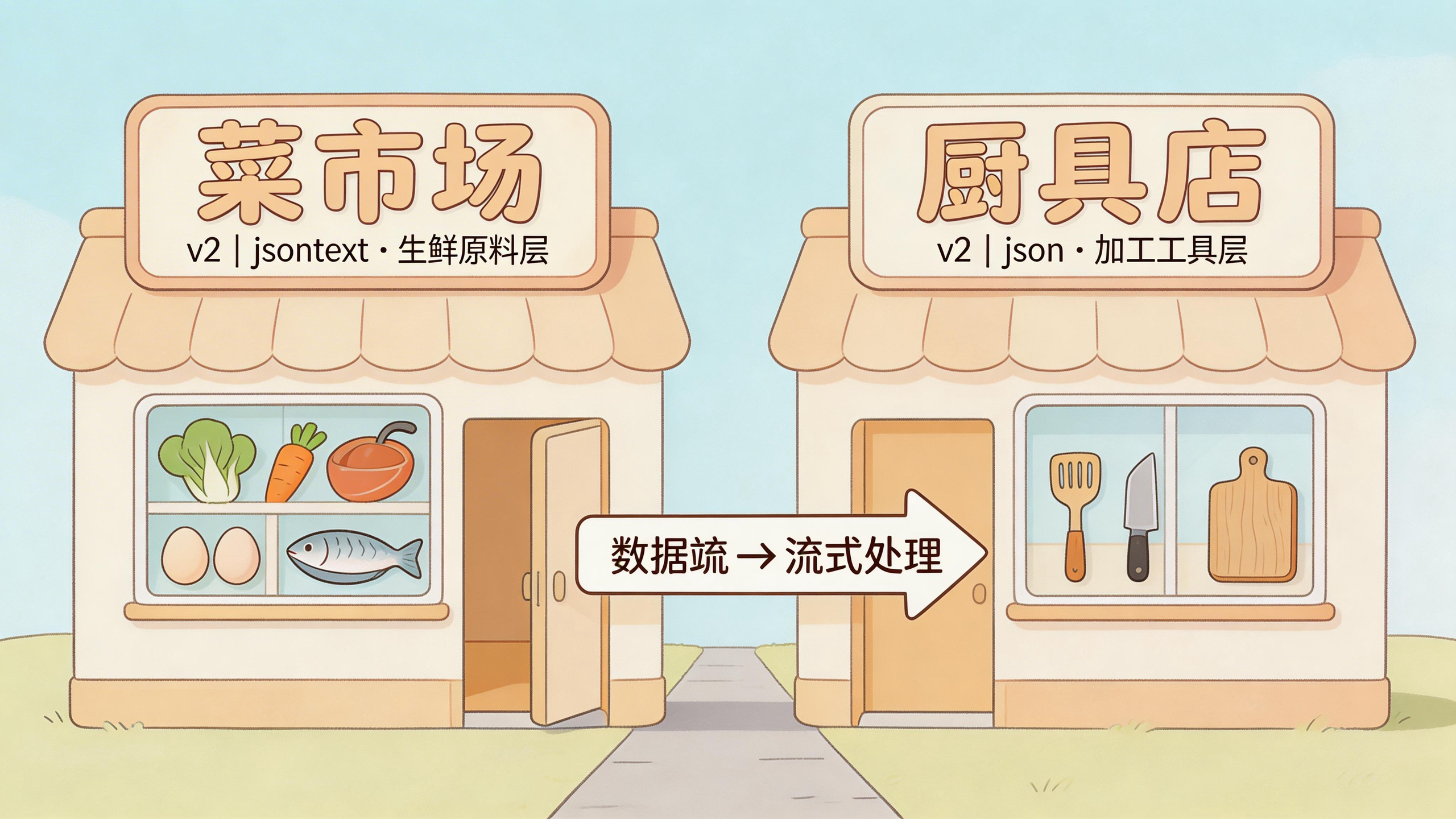 JSON v2 分层架构：jsontext 和 json 包