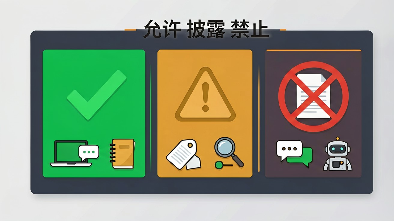 Rust LLM 政策三档规则全景:允许、披露、禁止