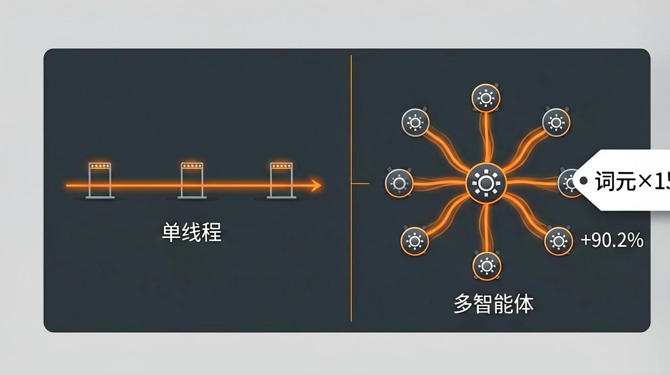 多 Agent 之争：15 倍 token 换 90.2% 提升，值不值看任务结构