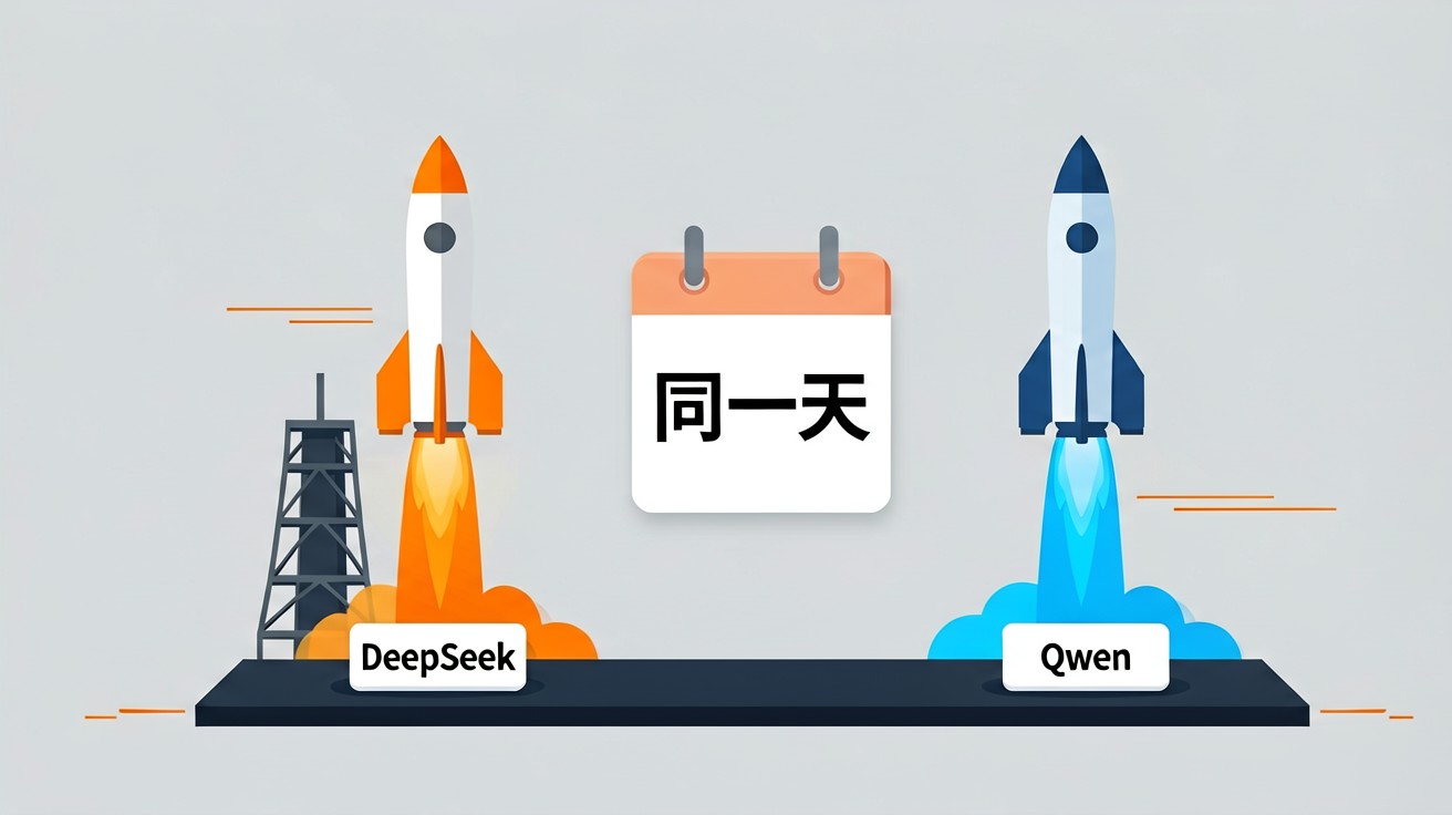 同日双发:DeepSeek 与 Qwen 的火箭并排升空