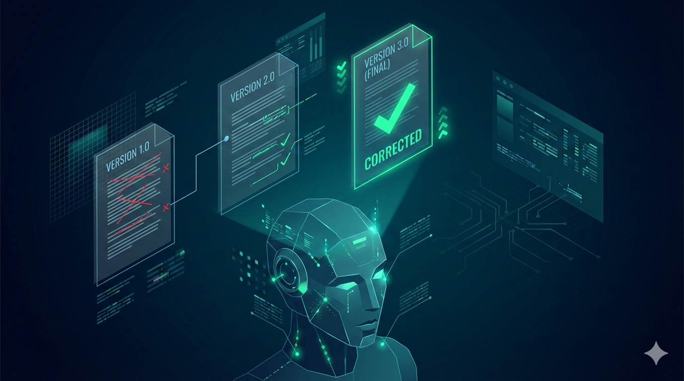 提示词链式调用封面 - AI 自我审查流程