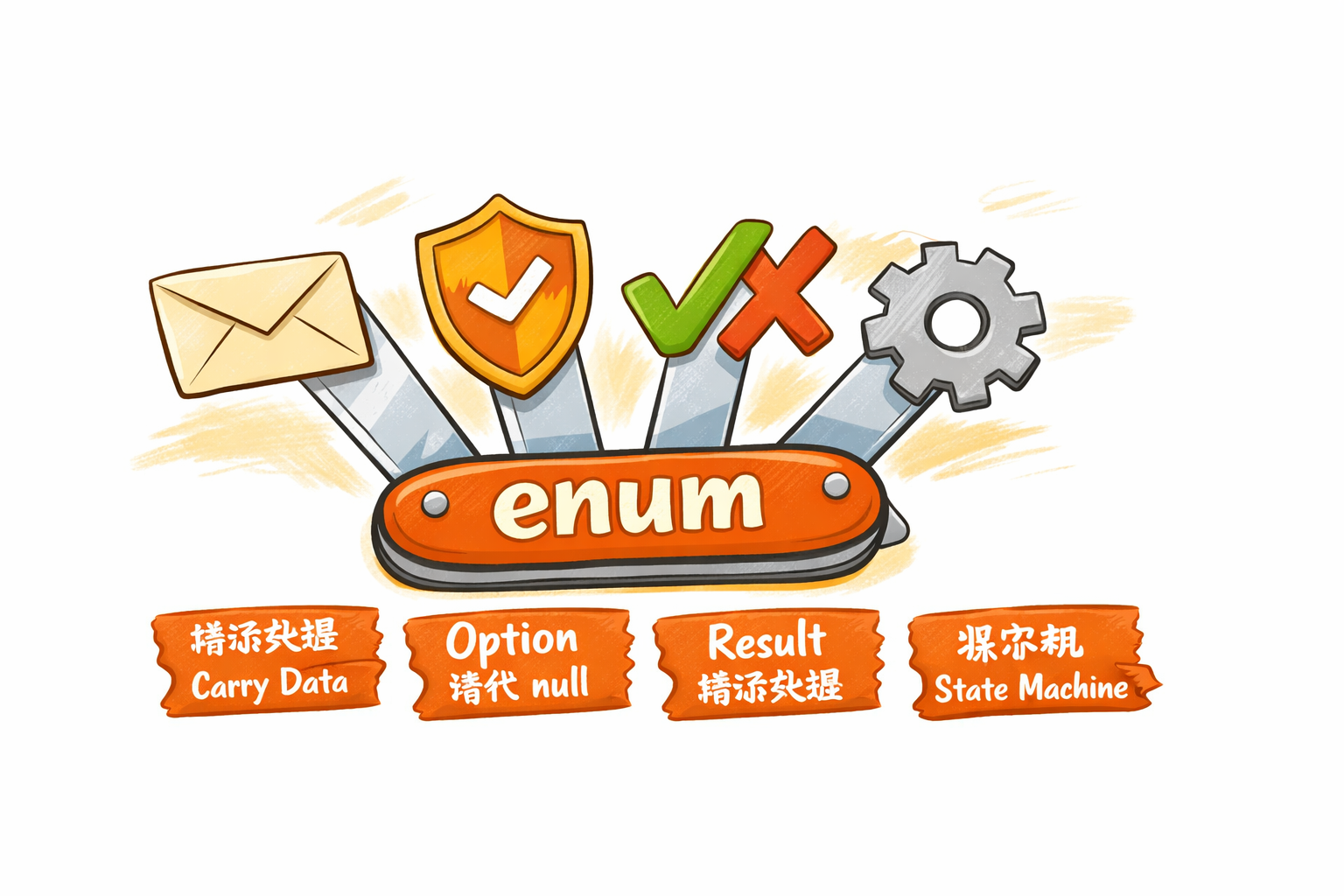 别小看Rust枚举：一个enum顶半个设计模式，完整实战指南