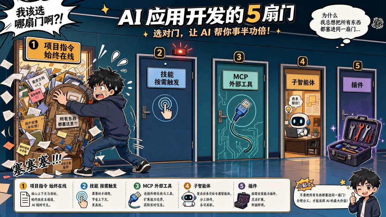 五层机制区分——不是所有东西都该塞进 AGENTS.md