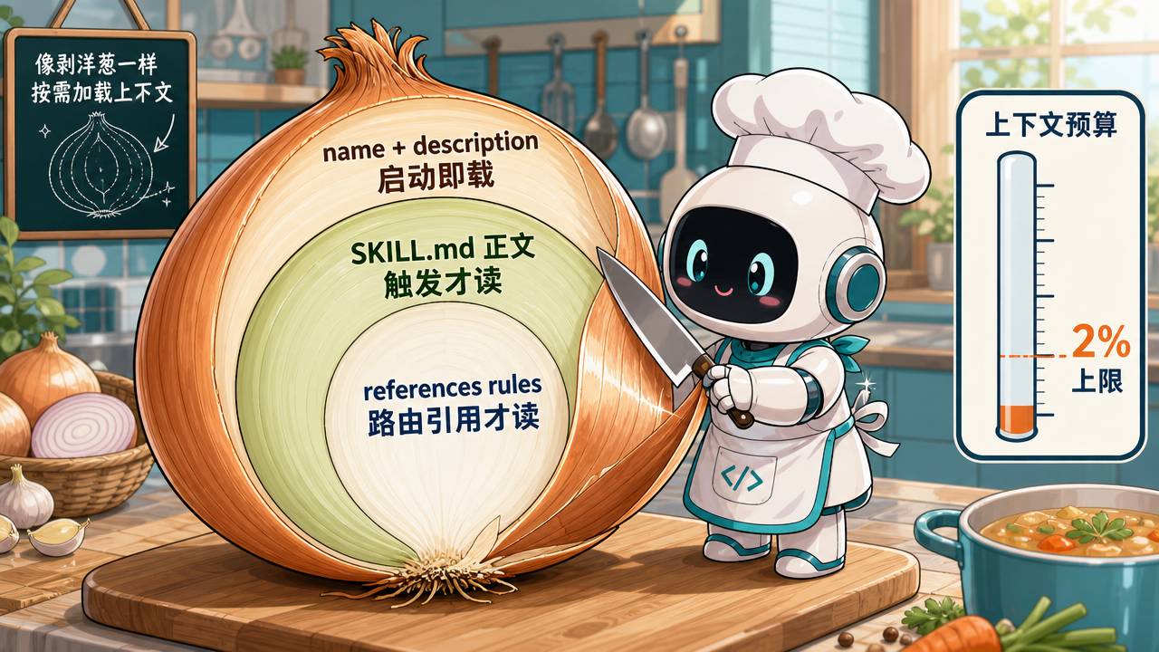 渐进式加载:不是全塞进去,是分层加载